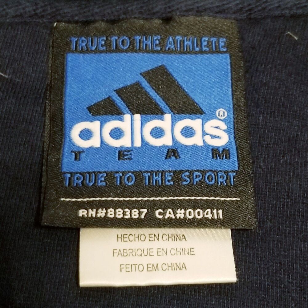 Adidas New York Yankees Hoodie Men's Size XL Navy Blue Sweatshirt Baseball Team - Picture 4 of 5